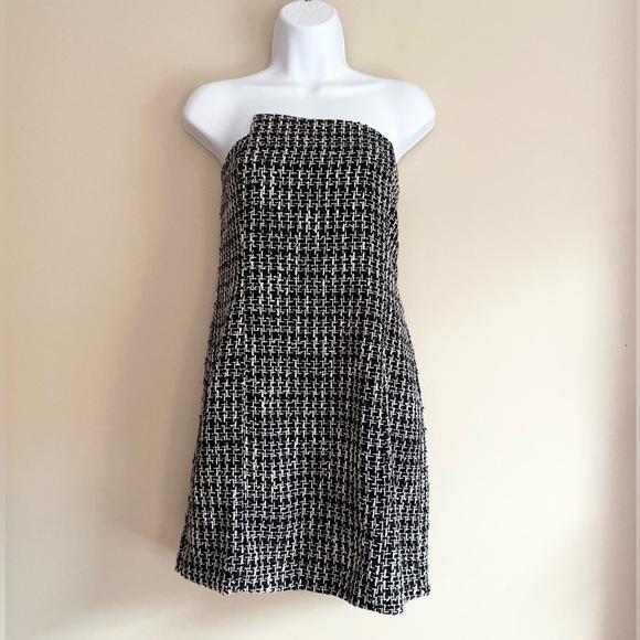 NBD | Revolve Isadora Strapless Tweed Mini Dress Brooklyn NWT Size L - Picture 2 of 11